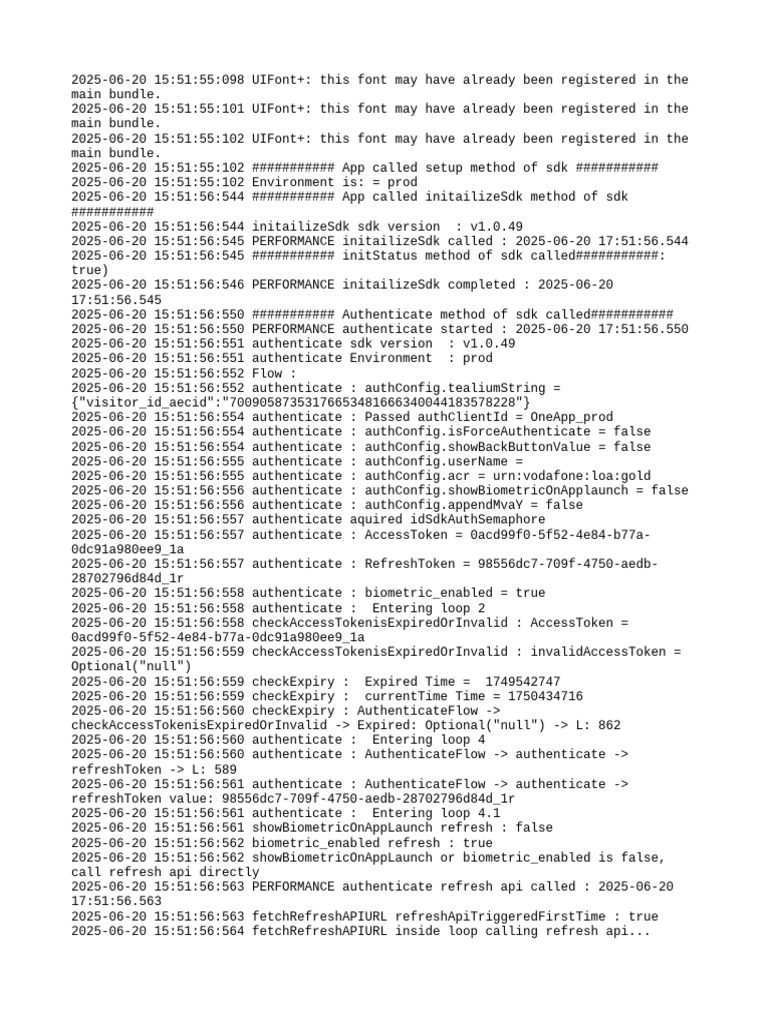 SDK Authentication Log Details | PDF | Computer Data | Computing