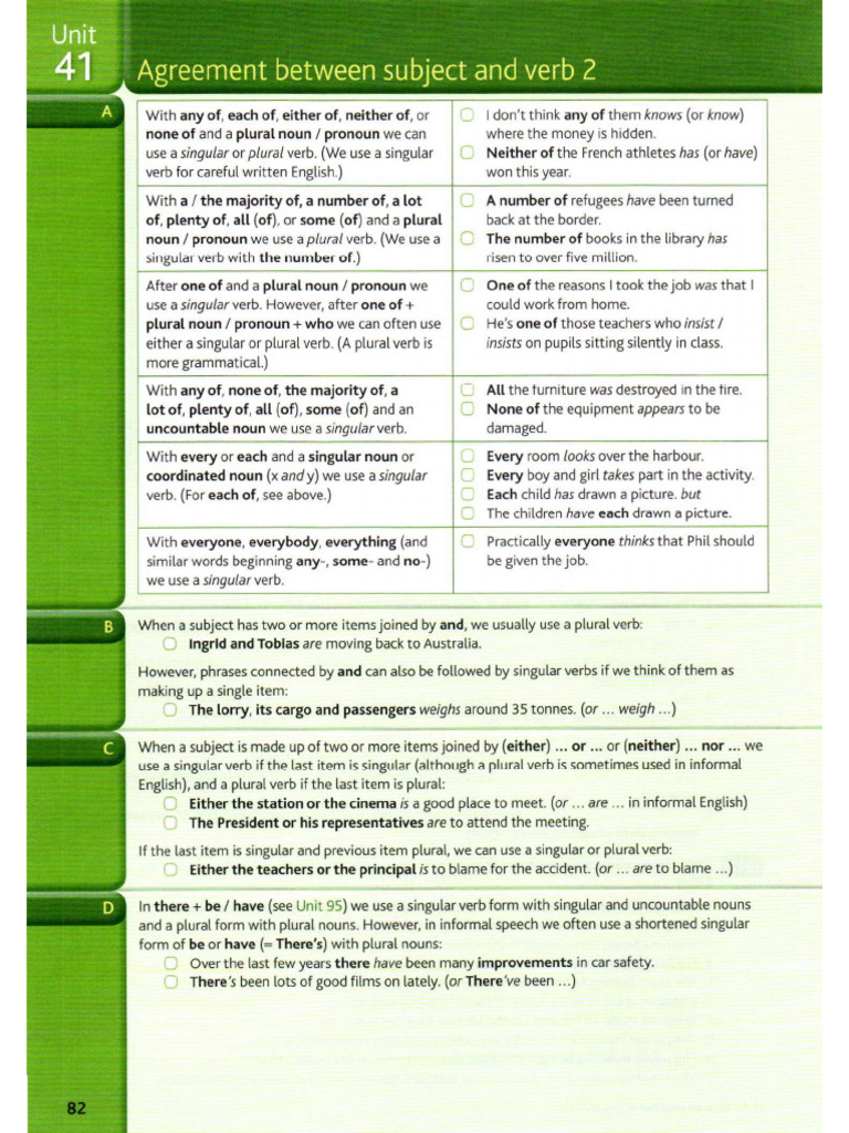 41 and 42 Sub V Worksheet | PDF