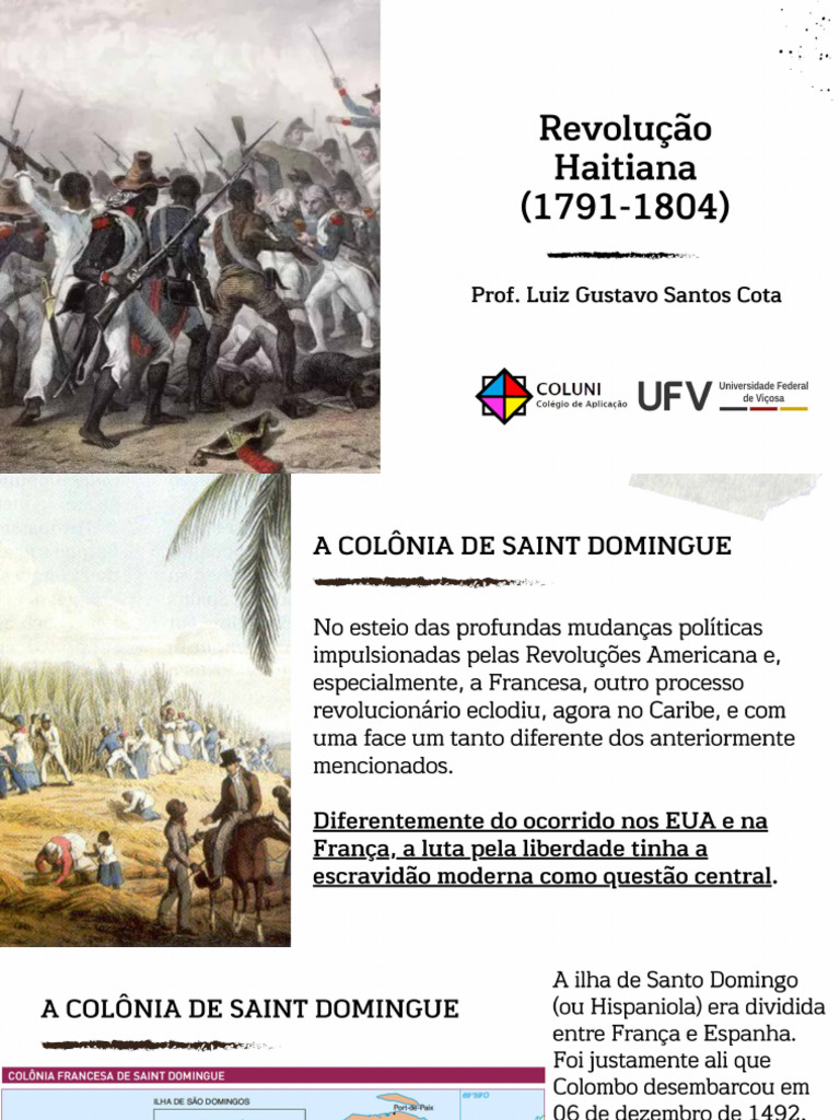 Revolução Haitiana Resumo para Estudantes | PDF