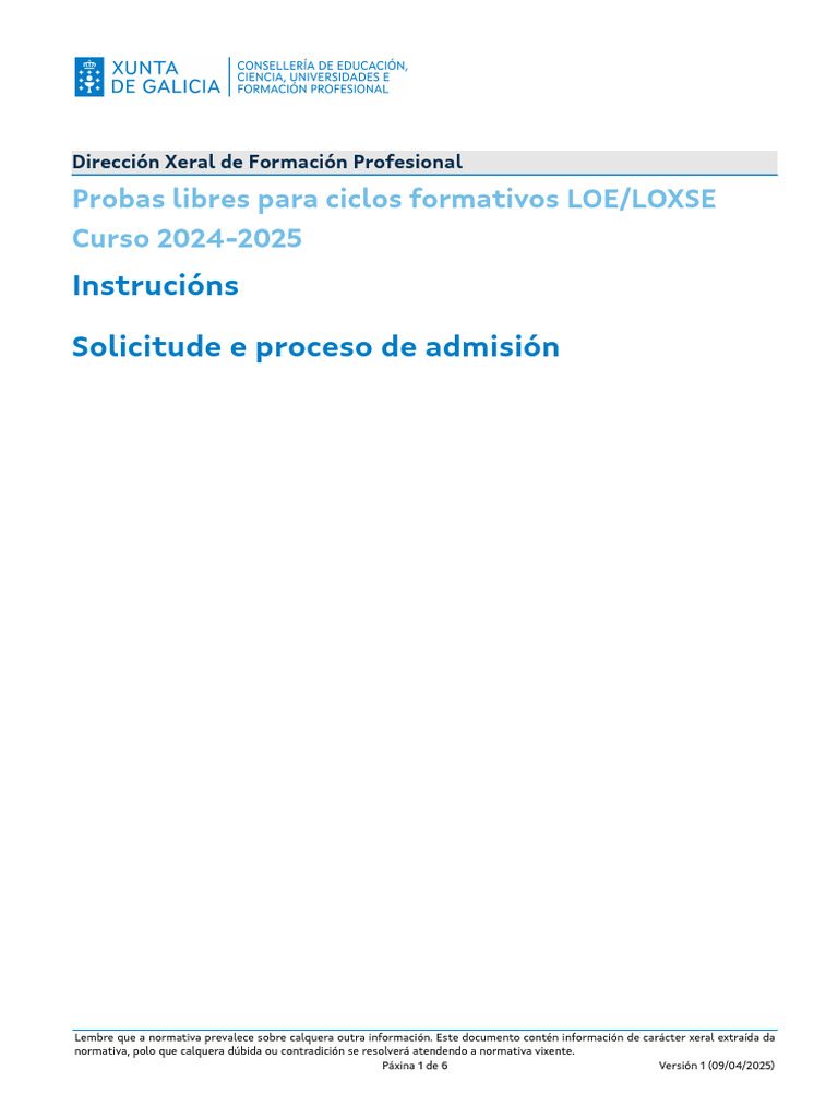 Informacion Probas Libres FP 2024-2025 vf2 | PDF