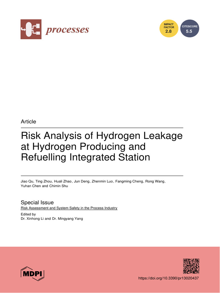 Hydrogen Leakage Risk Analysis at HPRIS | PDF | Risk | Matrix (Mathematics)