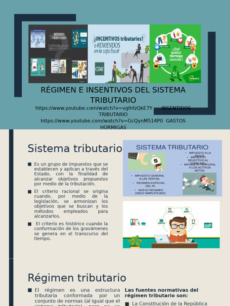 No REGIMEN Y SISTEMA TRIBUTARIO | PDF | Impuestos | Economias