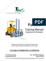 Forklift Training Manual