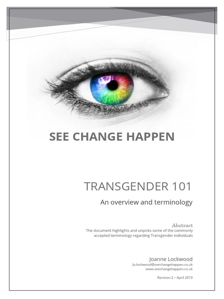 Transgender Terminology Overview | PDF | Transsexual | Transgender