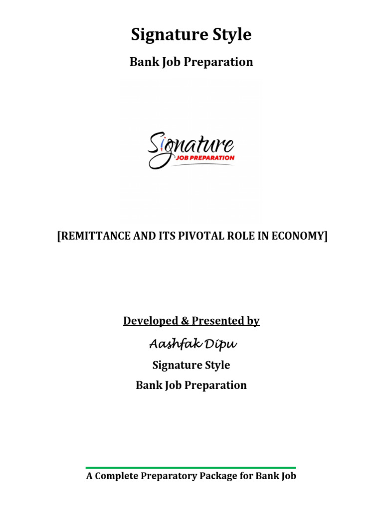 Bangladesh Remittance's Economic Impact | PDF | Remittance | Macroeconomics