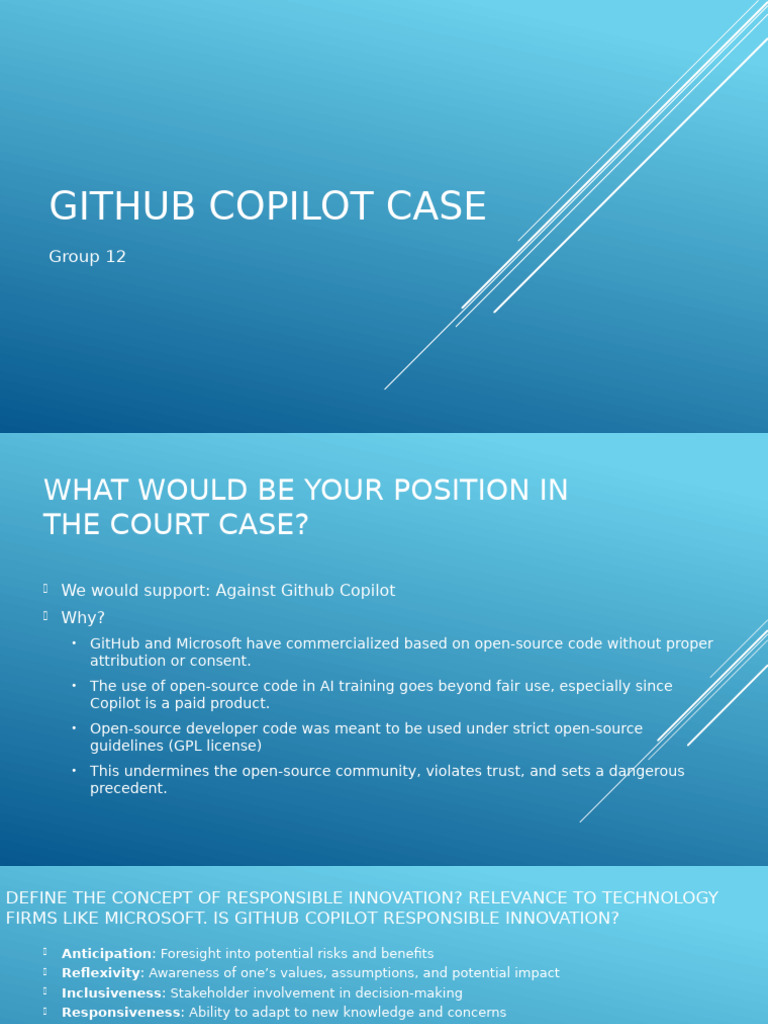 GitHub Copilot: Ethical Concerns and Innovation | PDF