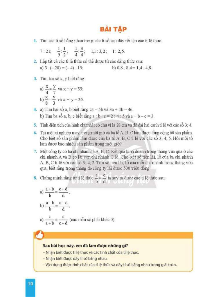 Dai So Lop 7 - Bai Tap | PDF