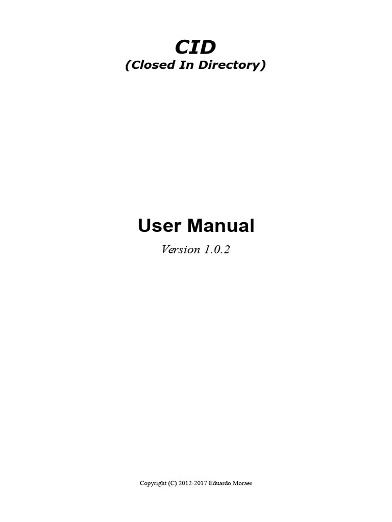 CID User Manual for Linux Integration | PDF | Sudo | Computer File