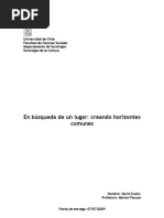En búsqueda de un lugar