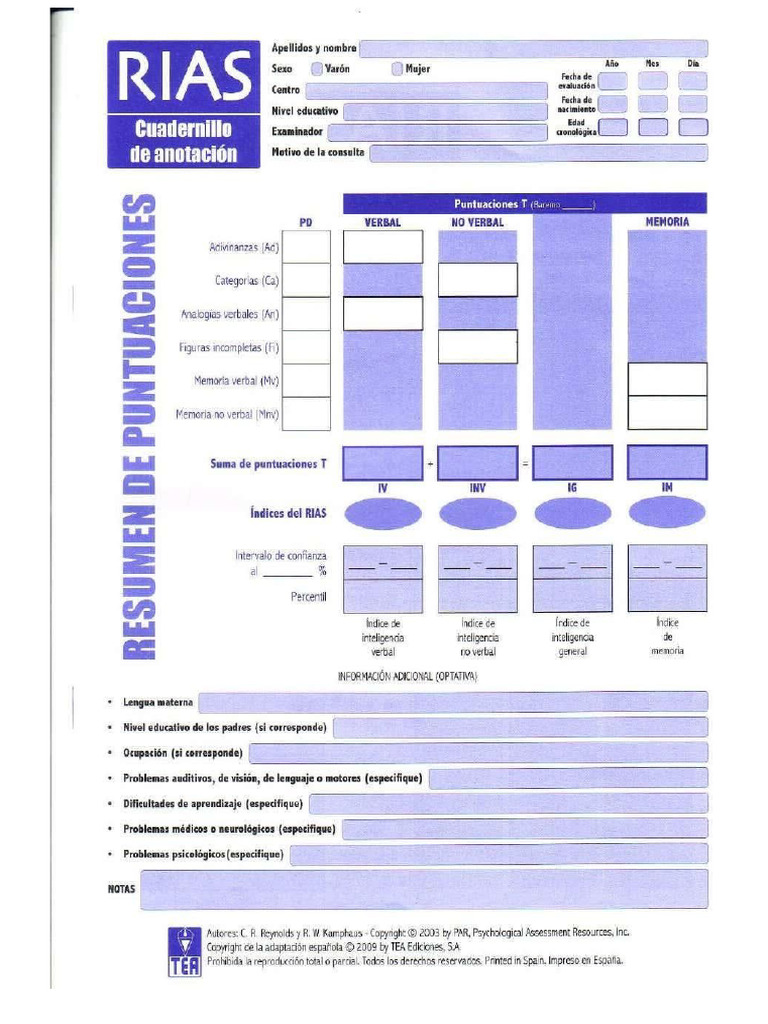 RIAS | PDF