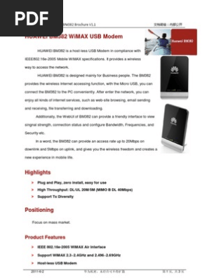 Huawei Bm3 Brochure V1 1 Wi Max Mimo