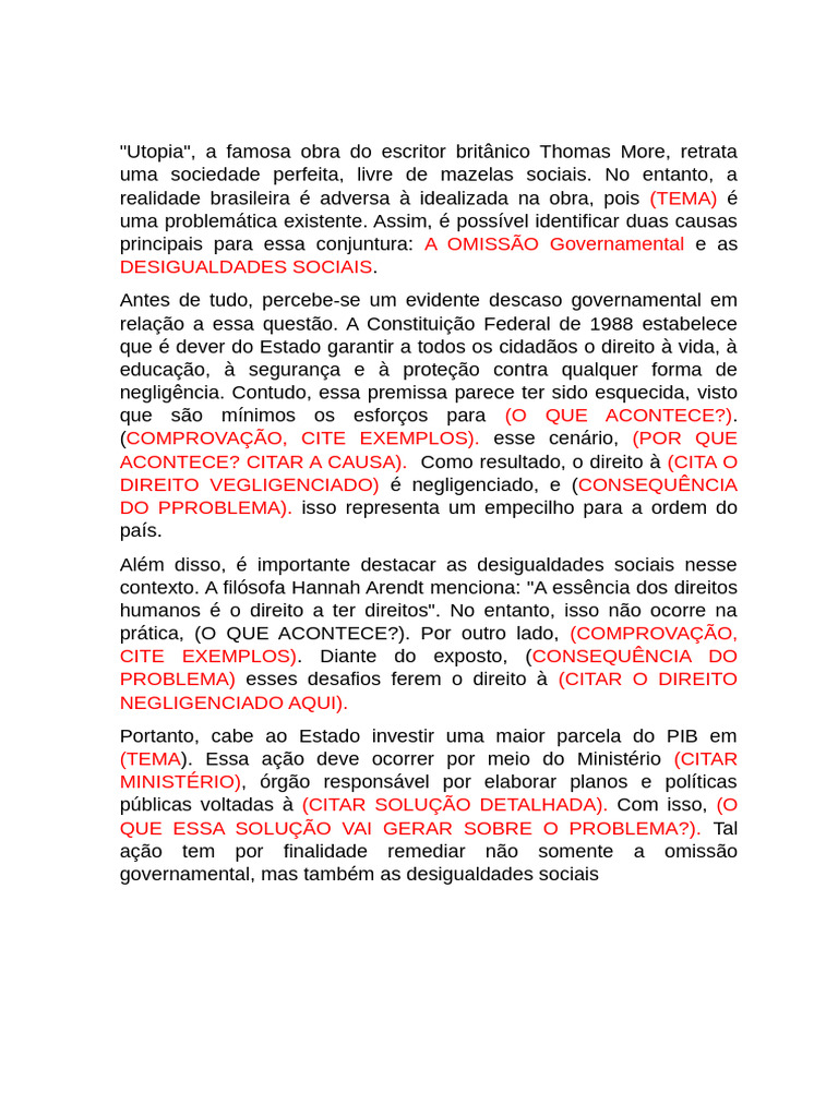 Omissão Governamental e Desigualdade Social | PDF