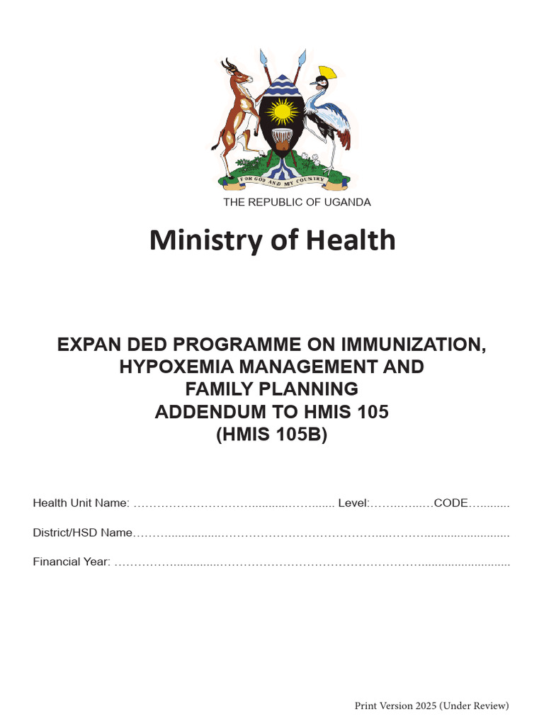 HMIS 105B Monthly Report Addendum | PDF | Vaccines | Drugs