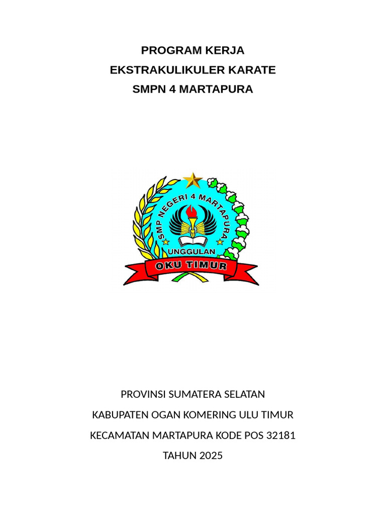 Program Kerja Karate | PDF