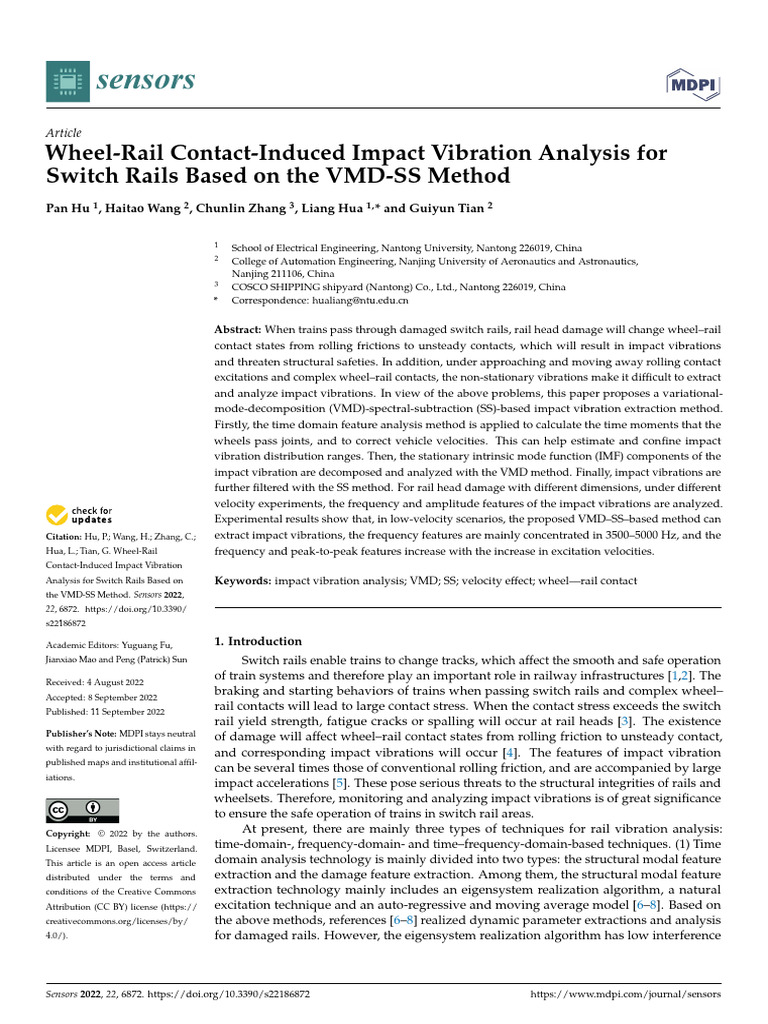 sensors-22-06872 | PDF | Wavelet | Spectral Density