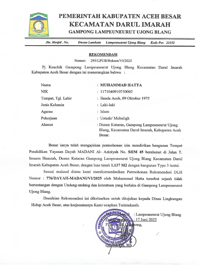 Surat Rekom | PDF