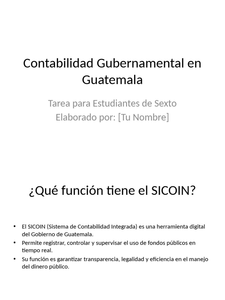Contabilidad Gubernamental Sexto | PDF