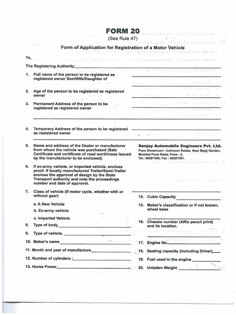 Form 20 | PDF