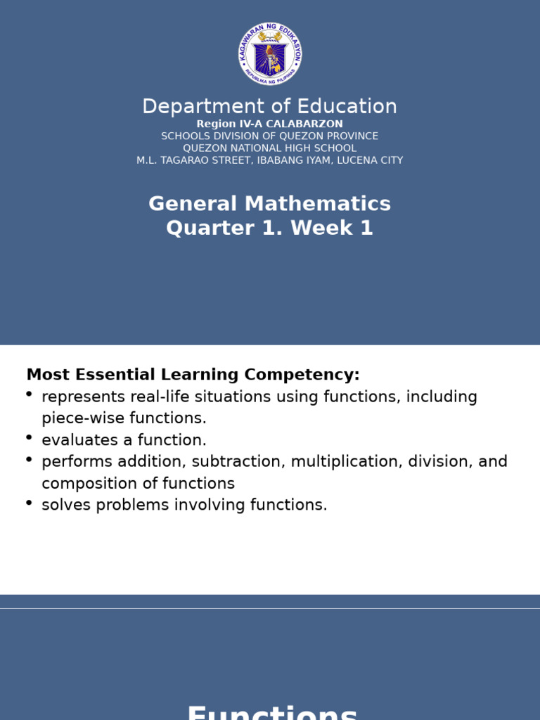 Understanding Functions in Mathematics | PDF | Function (Mathematics ...