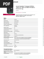 Schneider 100A 4P MCCB Specifications | PDF | Alternating Current ...