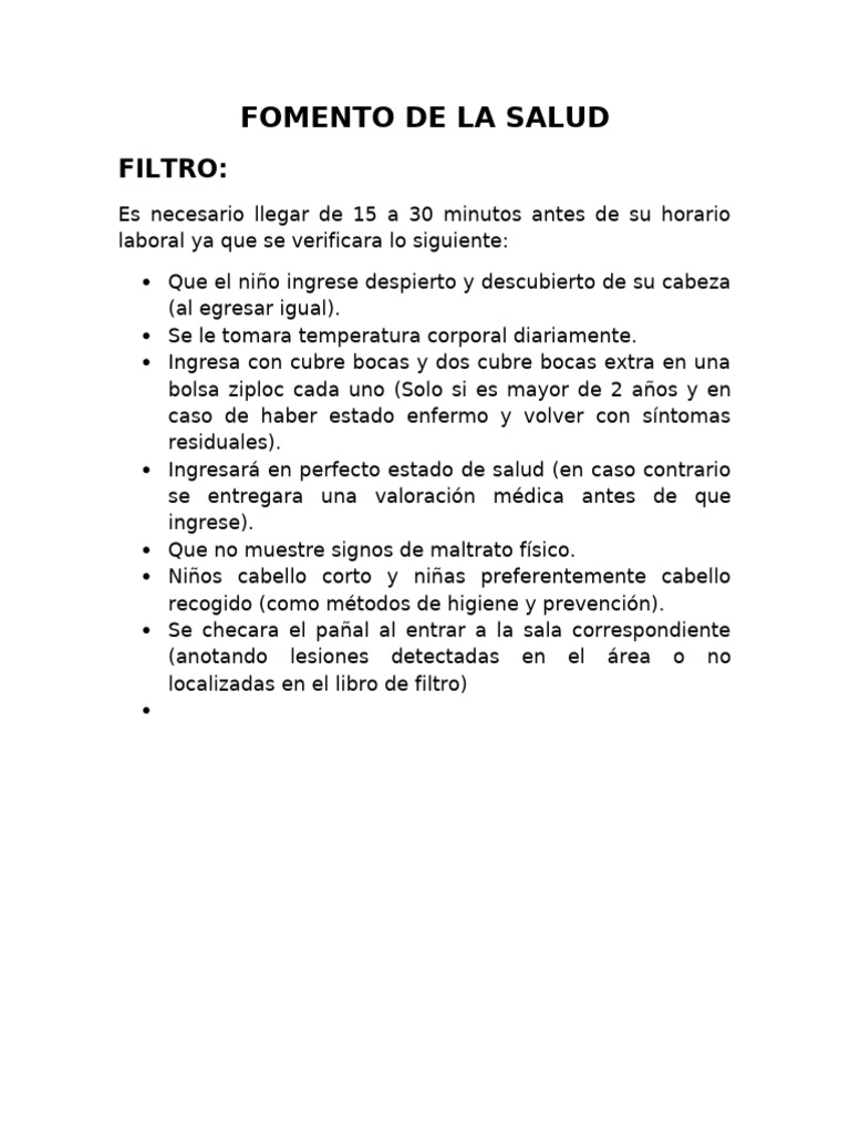 Fomento de La Salud Platica | PDF