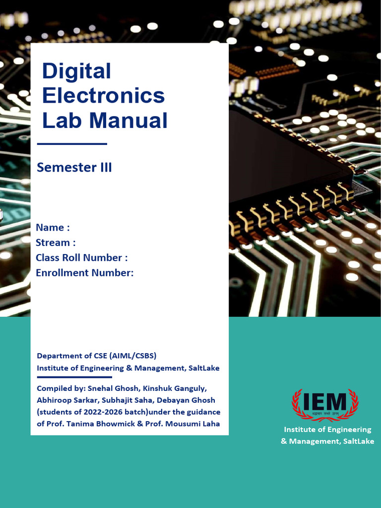 Microsoft Word - Cover Page | PDF | Logic Gate | Digital Electronics