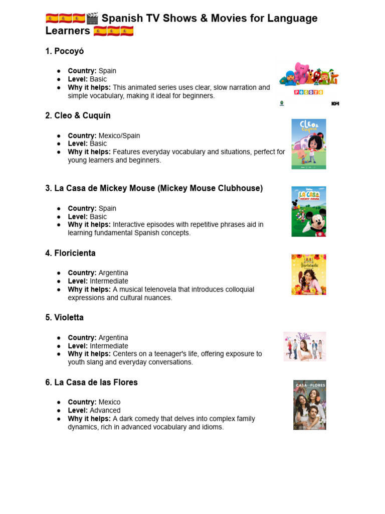 ? 10 Family-Friendly Spanish TV Shows & Movies For Language Learners ...