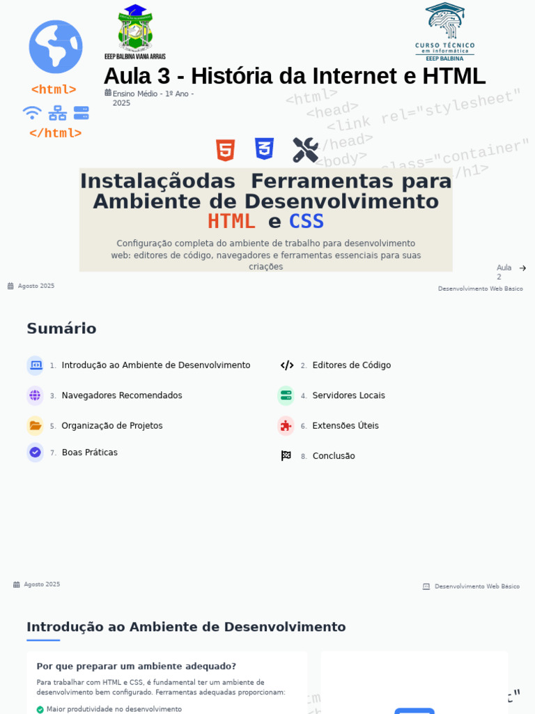 HTML e CSS - Aula 3 - Instalação das Ferramentas para ambiente de ...