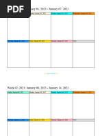 WHO Epidemiological Weeks 2025 Schedule | PDF