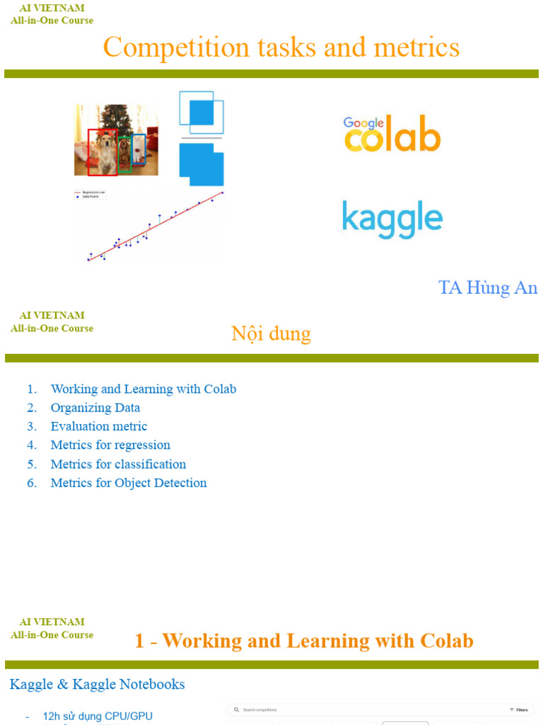 Competition Tasks and Metrics | PDF