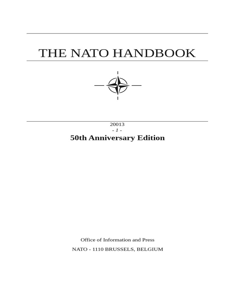 NATO Handbook: 50th Anniversary Edition | PDF | Nato | Global Politics