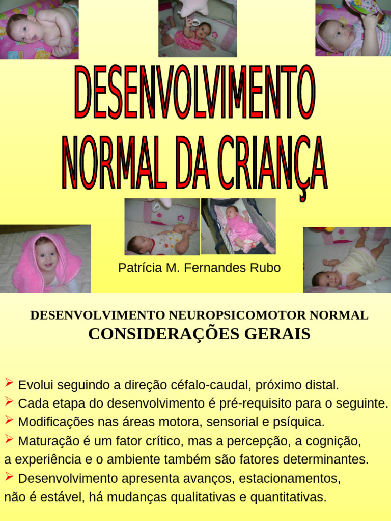 Desenvolvimento Normal Da Criança | PDF | Cotovelo