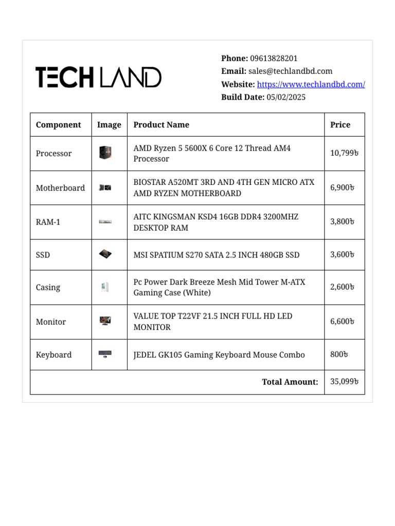 AITC Kingsman 16GB DDR4 RAM Price | PDF