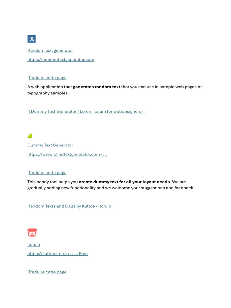 Random Text Generator Tools Online | PDF