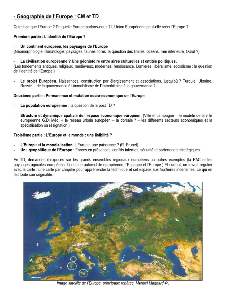 Géographie et identité de l'Europe | PDF