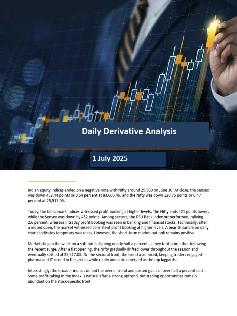 Daily Derivative Analysis - 1 July 2025 | PDF | Derivative (Finance ...