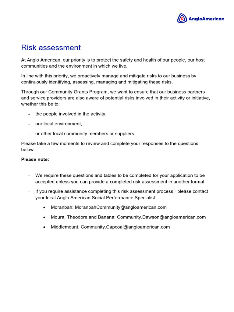 Risk Assessment Template 2025 | PDF | Risk | Risk Assessment