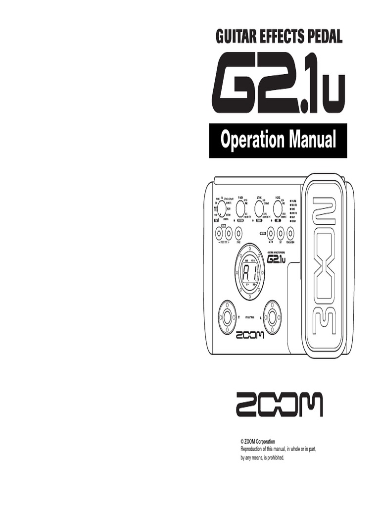 Manual Zoom g2 1u | Electromagnetic Interference | Synthesizer