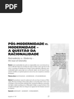 Pós-modernidade x modernidade