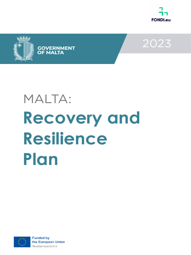 Malta Recovery and Resilience Plan 2023 7.11.2023 | PDF | Climate ...