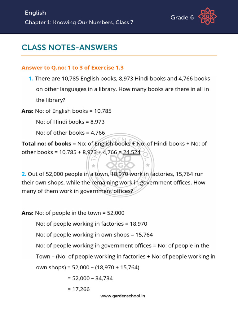 AK CN Grade+6 Mathematics Chapter+1 Class+7 | PDF