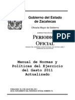8683aa - Manual de Normas y Politicas Del Gasto 2011