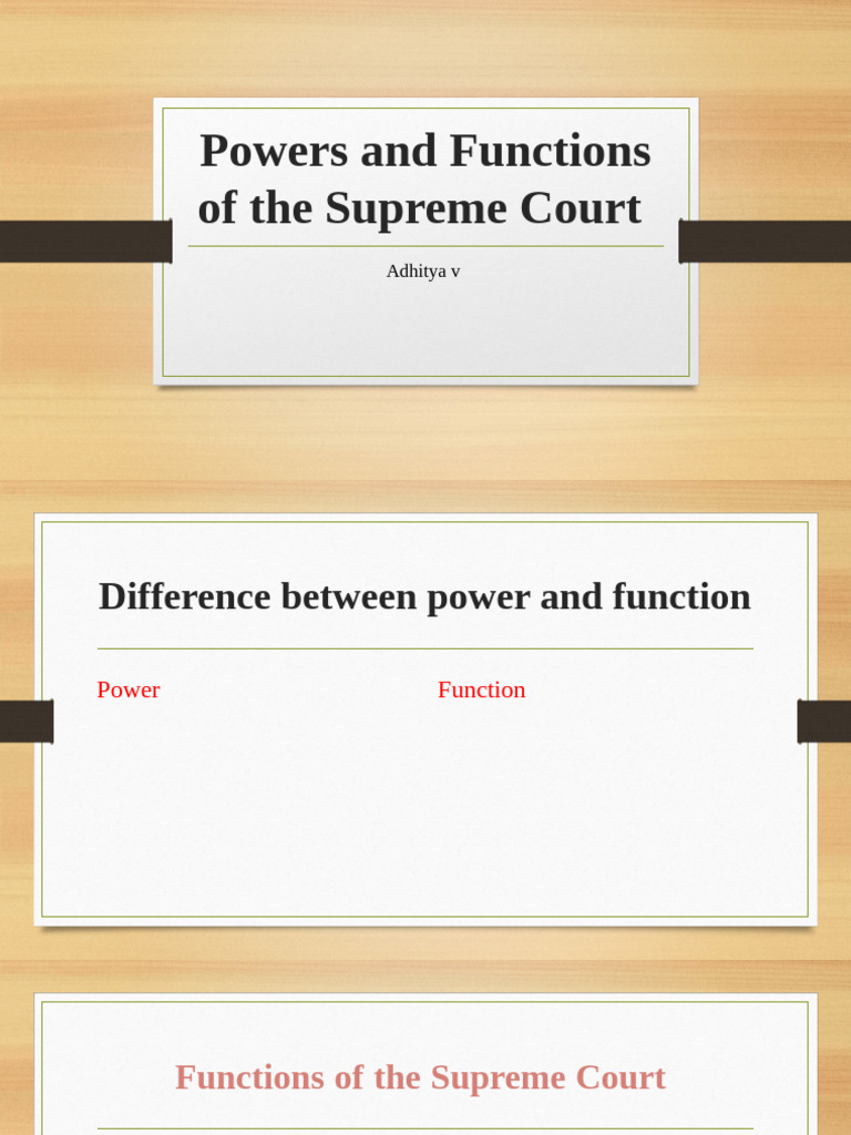 Supreme Court Powers and Functions | PDF | Appeal | Supreme Court Of ...
