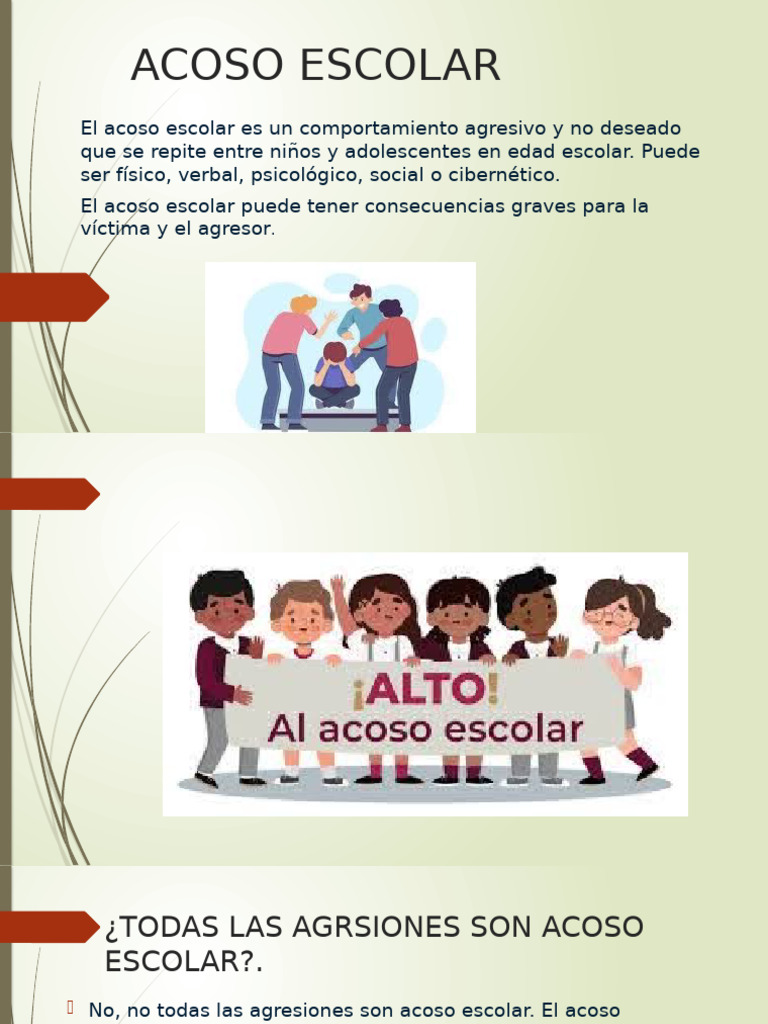 Tipos de Acoso Escolar y Consecuencias | PDF