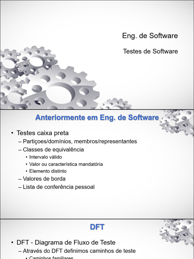 Testes de Software com DFT e Classes | PDF | Munição
