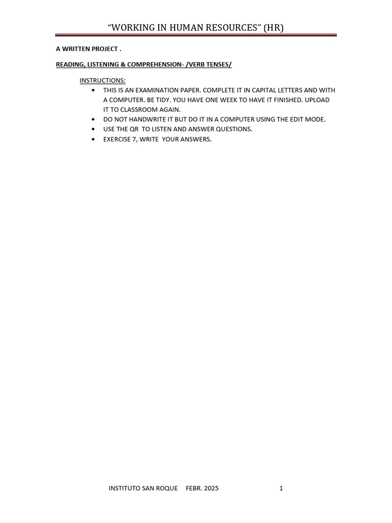 Working in Human Resources | PDF