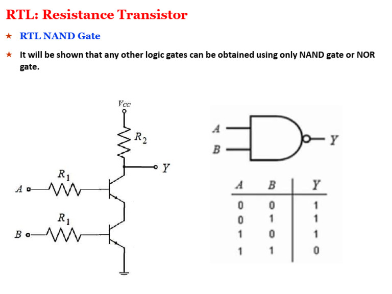 It Will Be Shown That Any Other Logic Gates Can Be Obtained Using Only ...