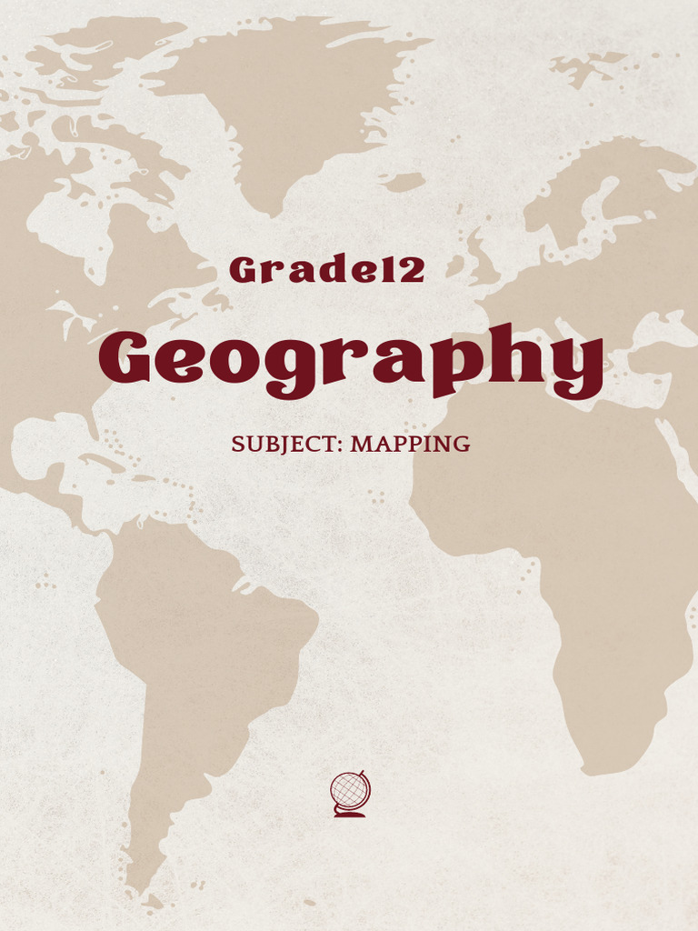 Brown Vintage Geography Map Project Cover A4 Document | PDF