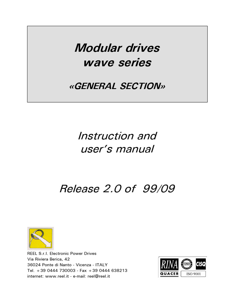 Modular Drives Wave Series Manual | PDF | Capacitor | Electricity