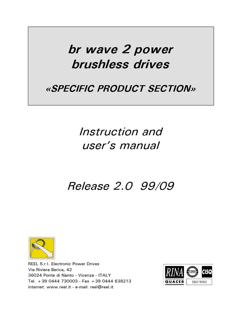 BR Wave 2 Power Brushless Drives Manual | PDF | Electric Motor ...
